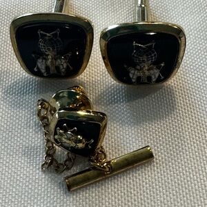 Gold and Black Cufflinks